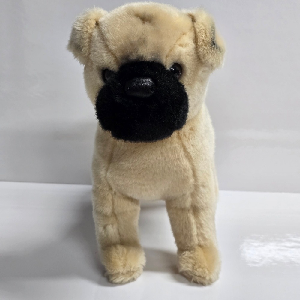 Douglas Cuddle Toy Hamilton Pug Dog Plush Tan‎ Black Realistic Puppy